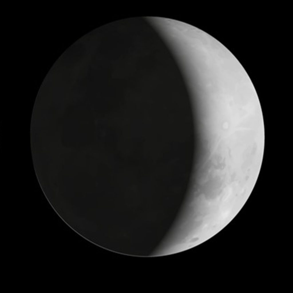 waxing crescent  moon
