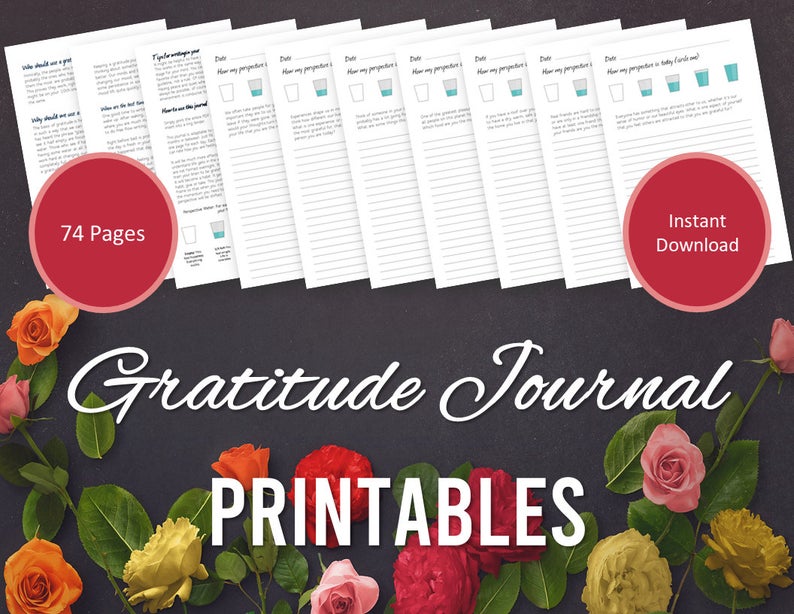 printable gratitude journal