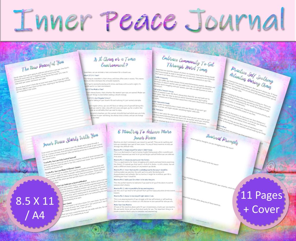 inner peace journal on Etsy