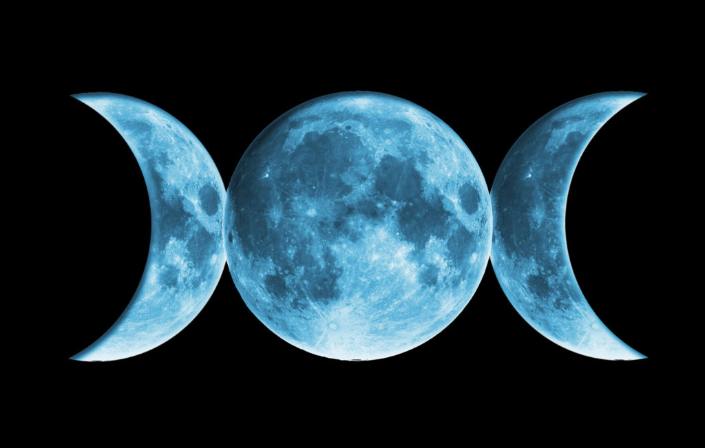triple moon symbol in Wicca