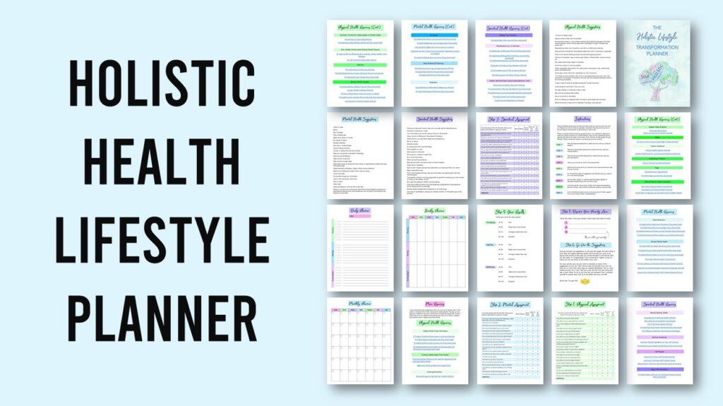 holistic health lifestyle planner