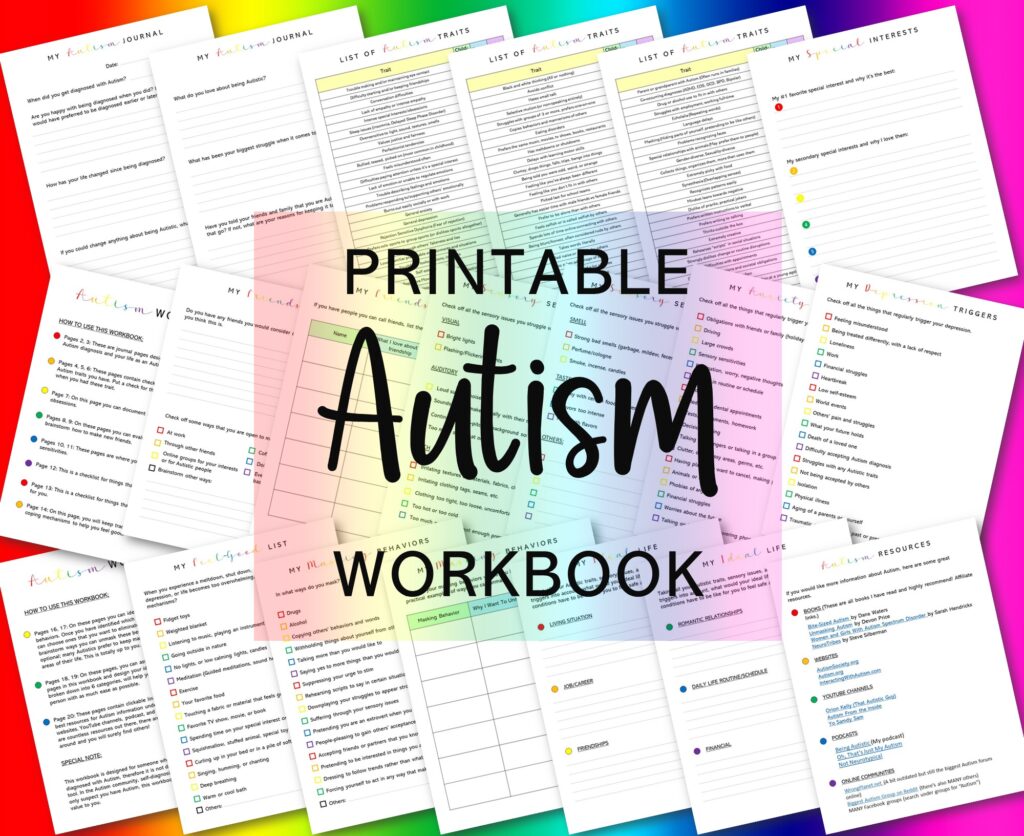 printable autism workbook