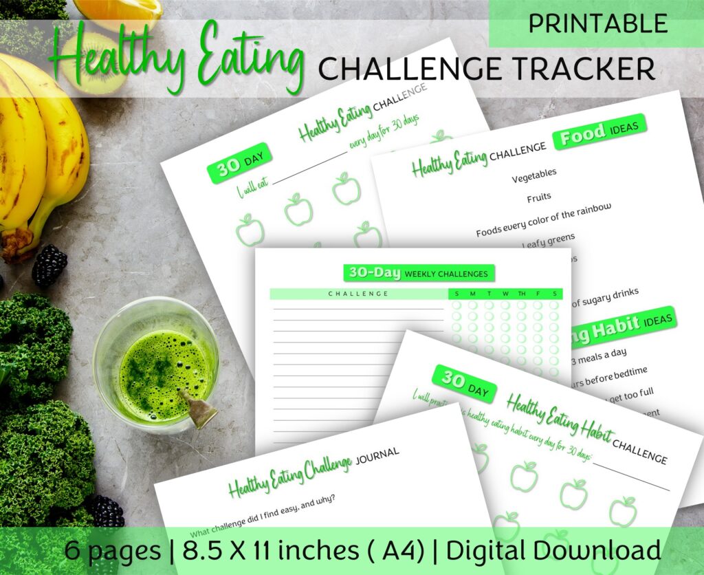 healthy eating challenge tracker