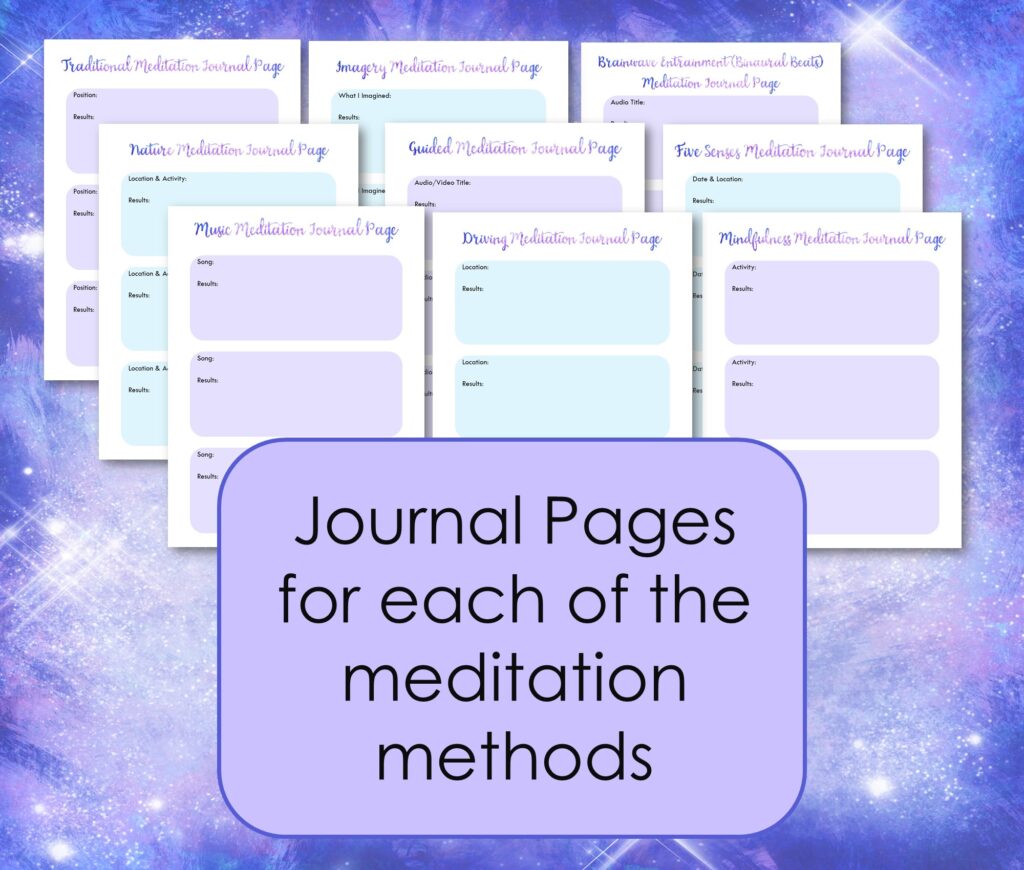 meditation journal pages