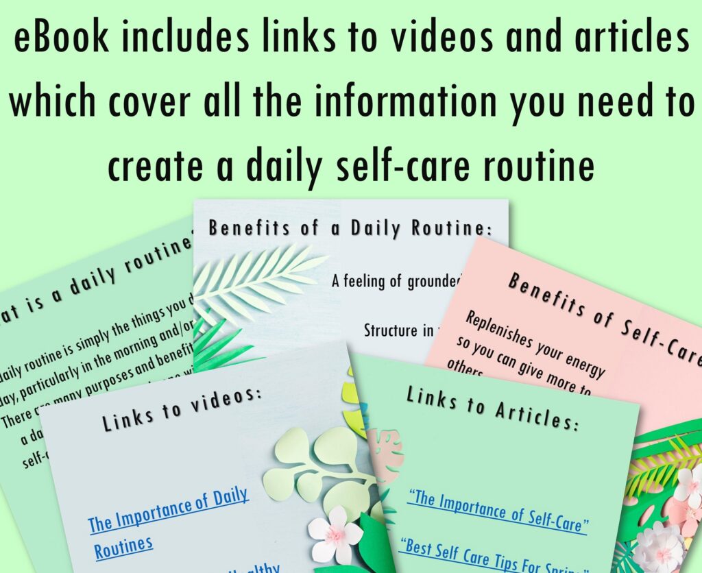 daily self care routine ebook