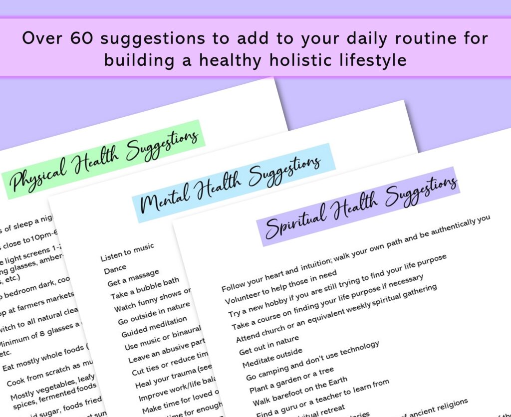 holistic lifestyle daily routine suggestions