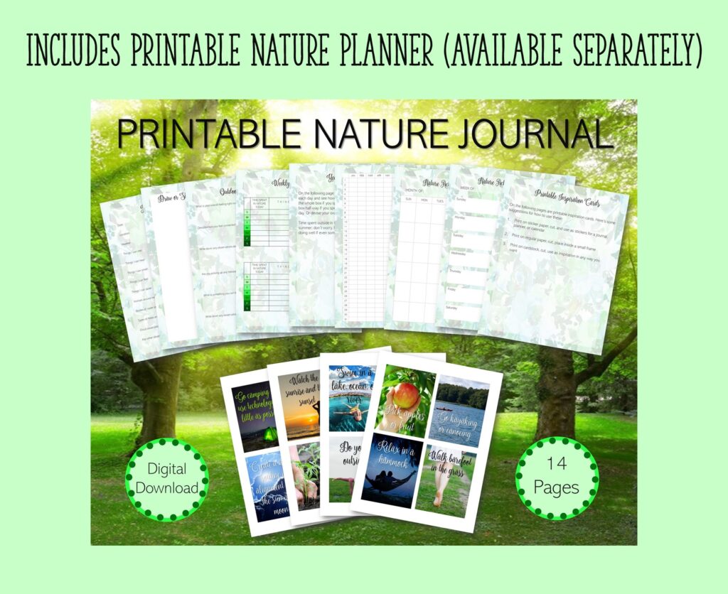 printable nature journal