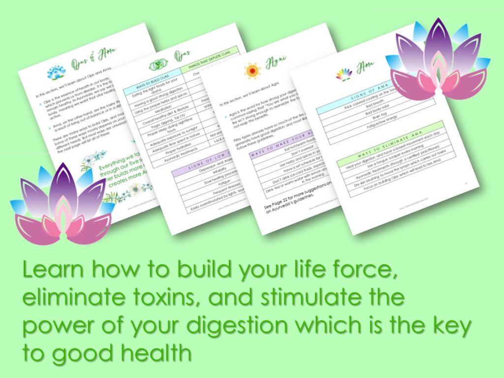 ayurveda worksheets