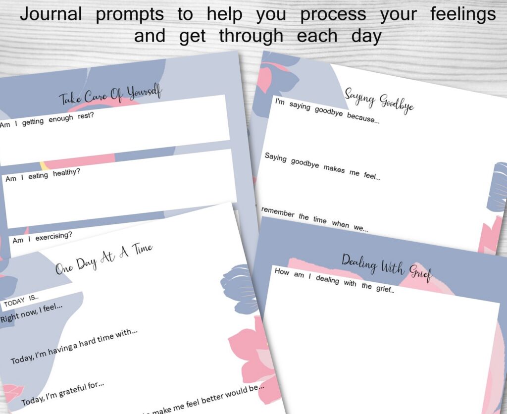 grief journal prompts