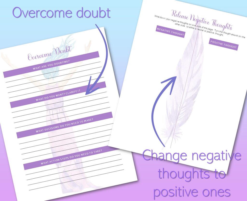 overcoming doubt and changing negative thoughts to positive ones