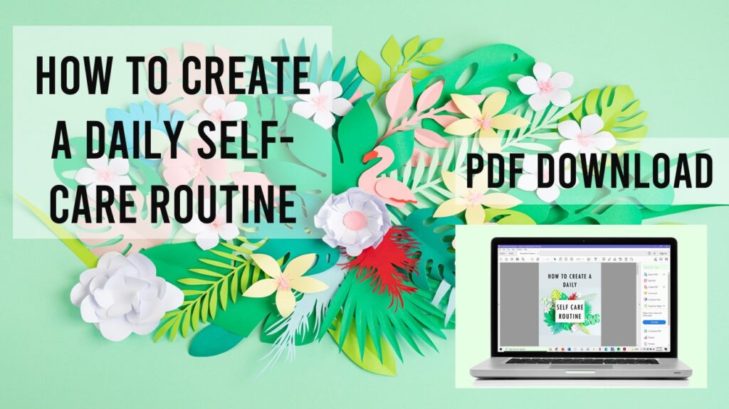 how to create a daily self care routine PDF download