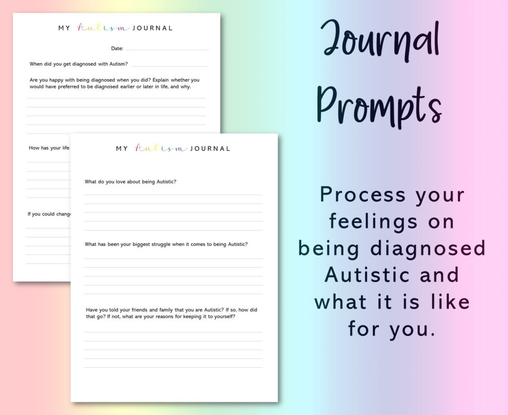 autism journal prompts