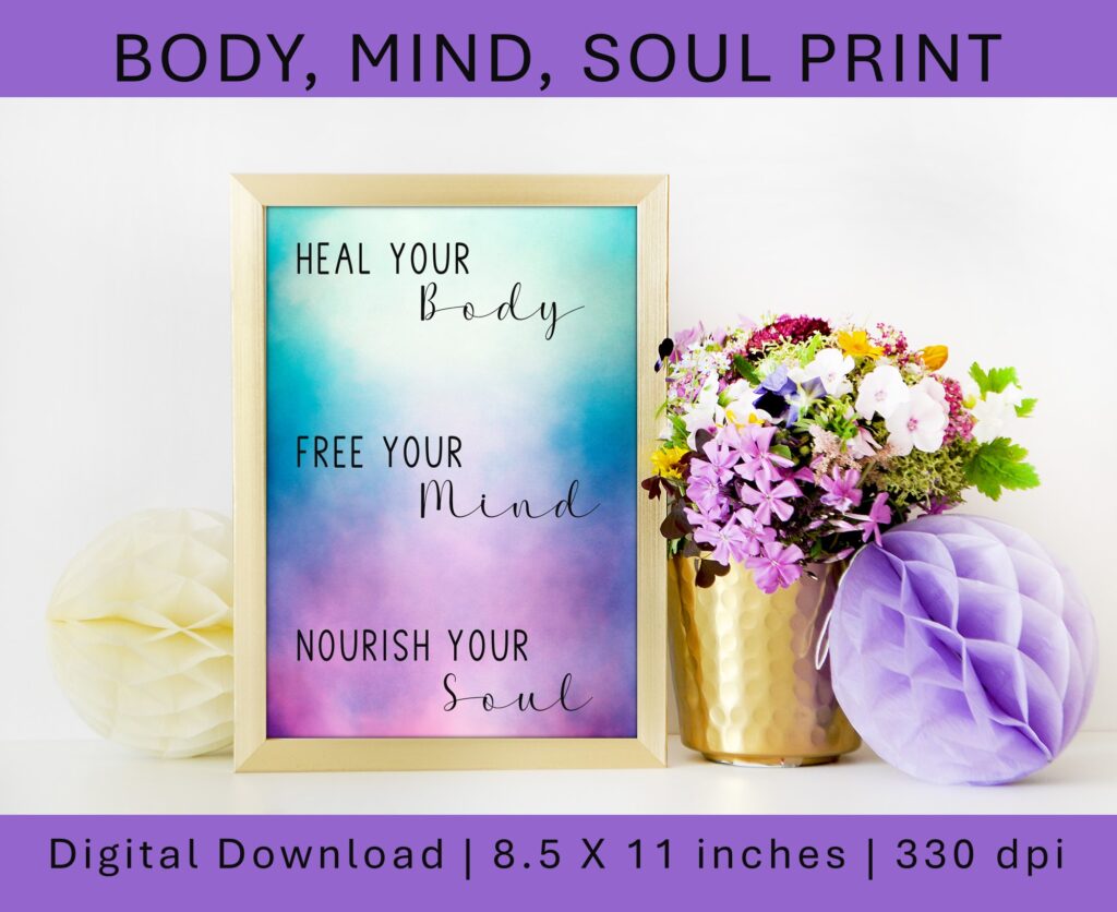 body, mind, and soul print