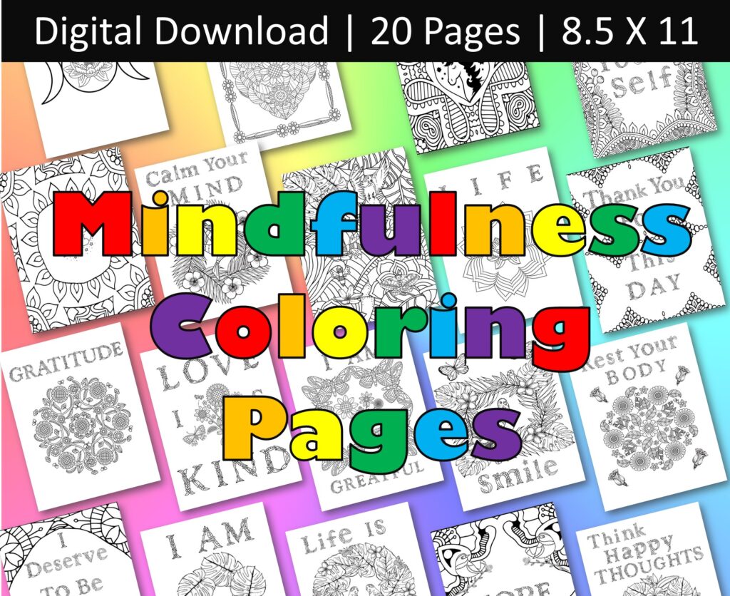 mindfulness coloring pages