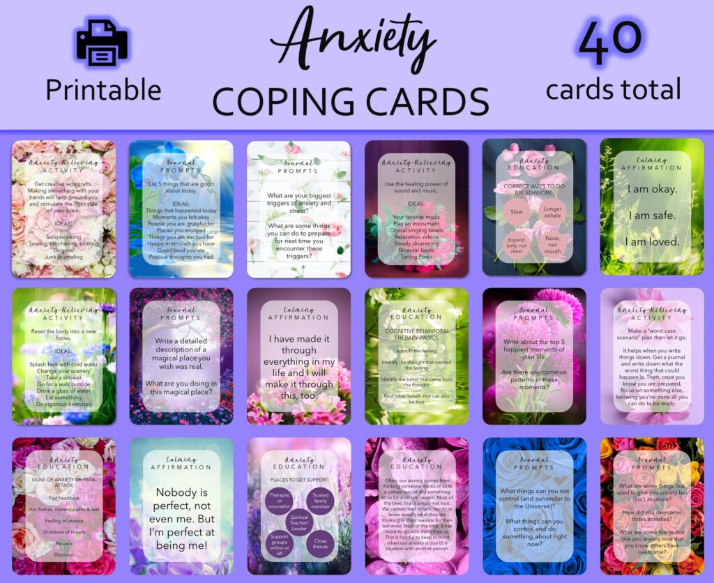 anxiety coping cards