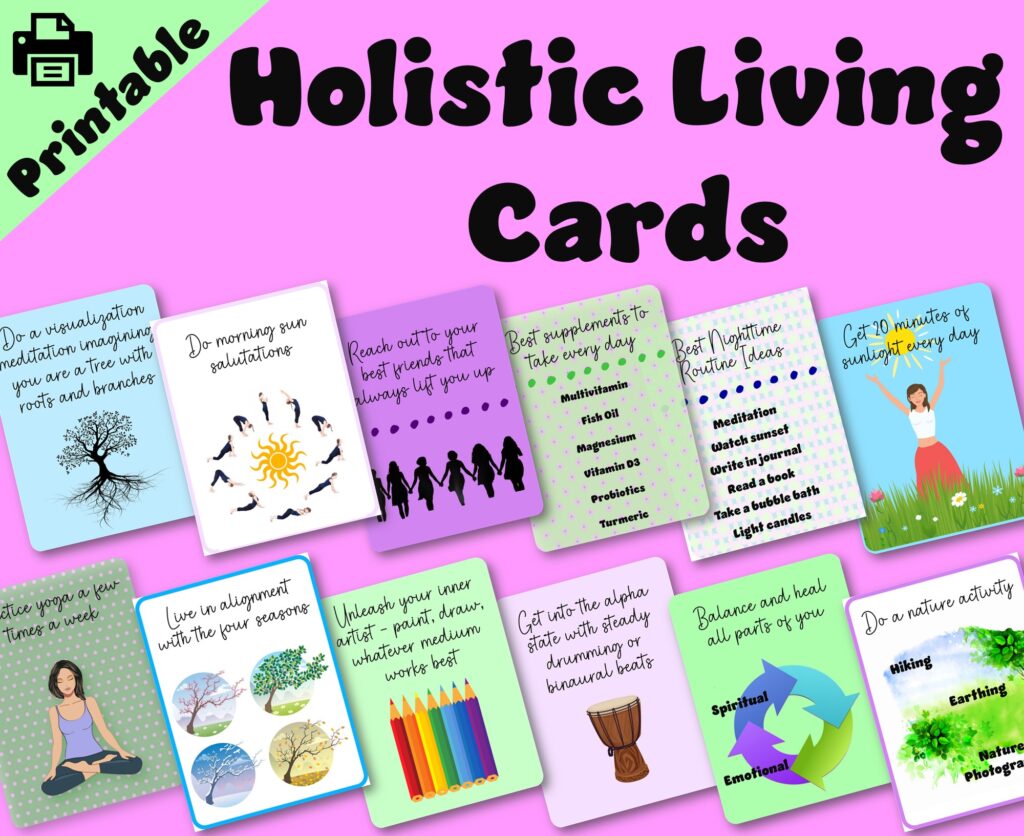 holistic living cards