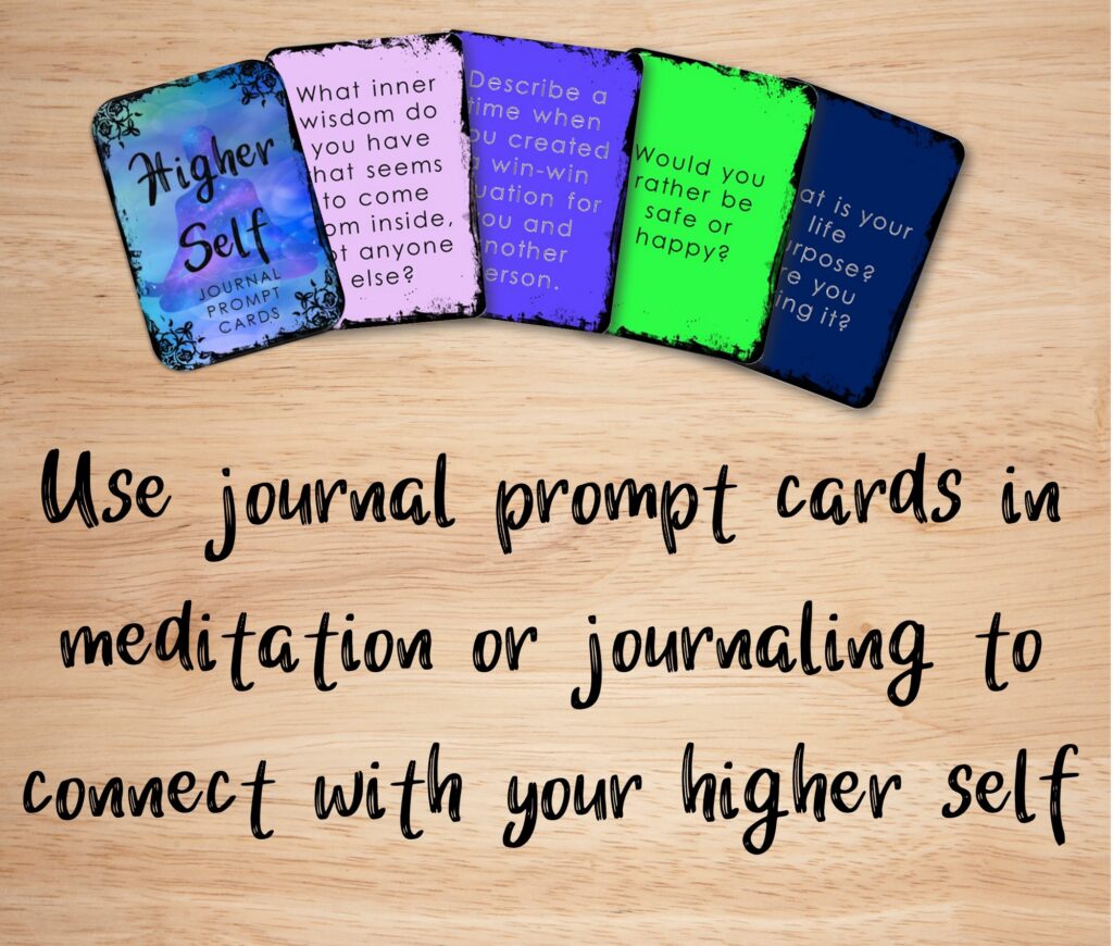 journal prompt cards for meditation or journaling