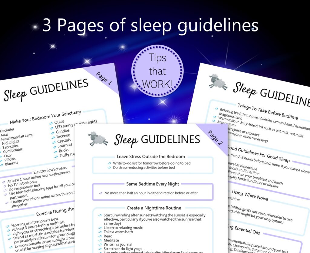 sleep guidelines