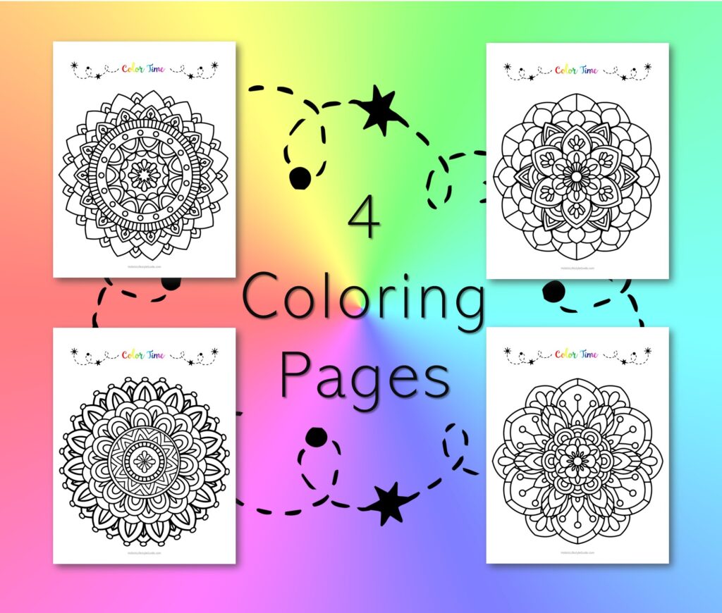 4 mandala coloring pages