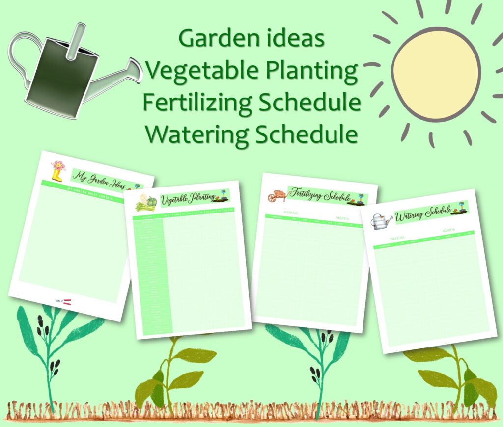 garden ideas, vegetable planting, fertilizing schedule, watering schedule