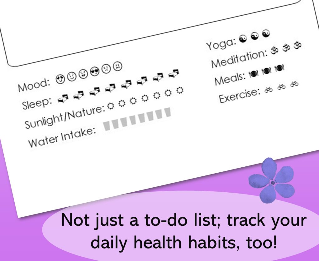 track your daily health habits