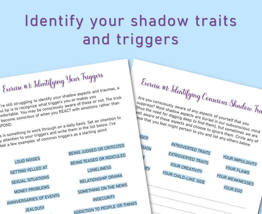 identify your shadow traits and triggers