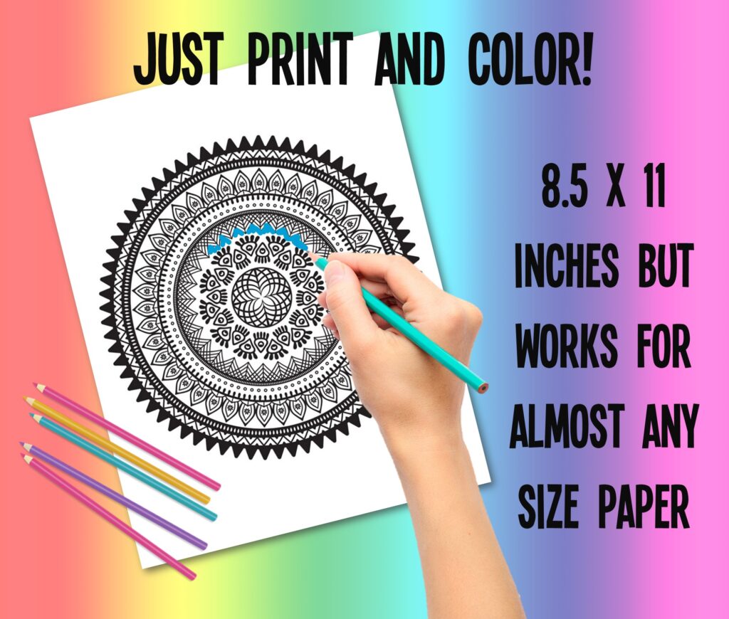 print and color, works best for 8.5 X 11 inch paper