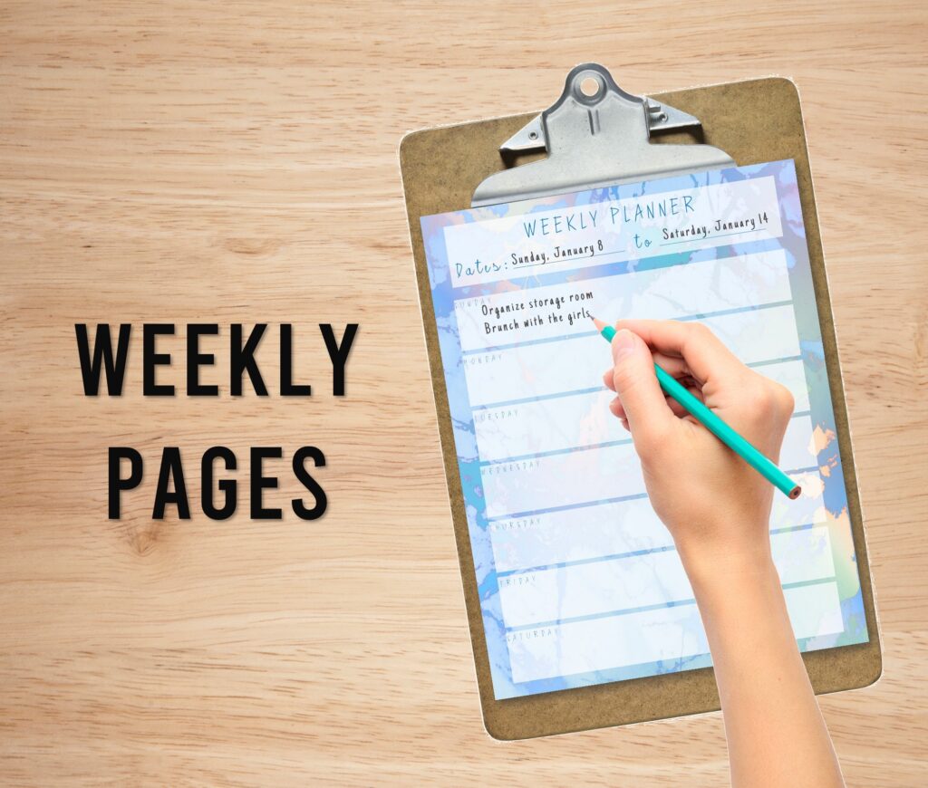 weekly pages