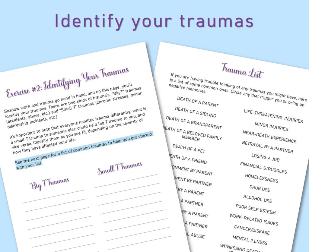 identify your traumas