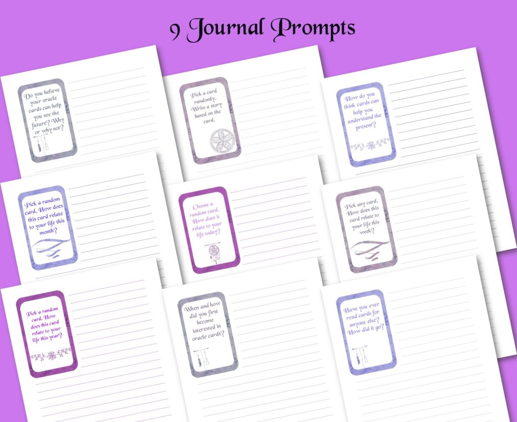 oracle card journal prompts