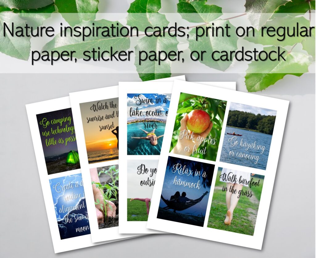 nature inspiration cards