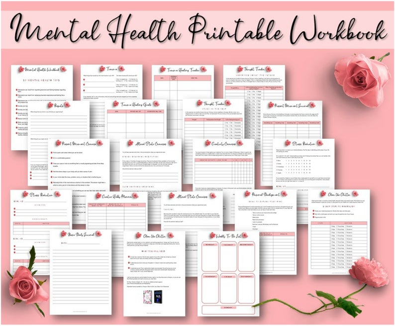 mental health printable workbook