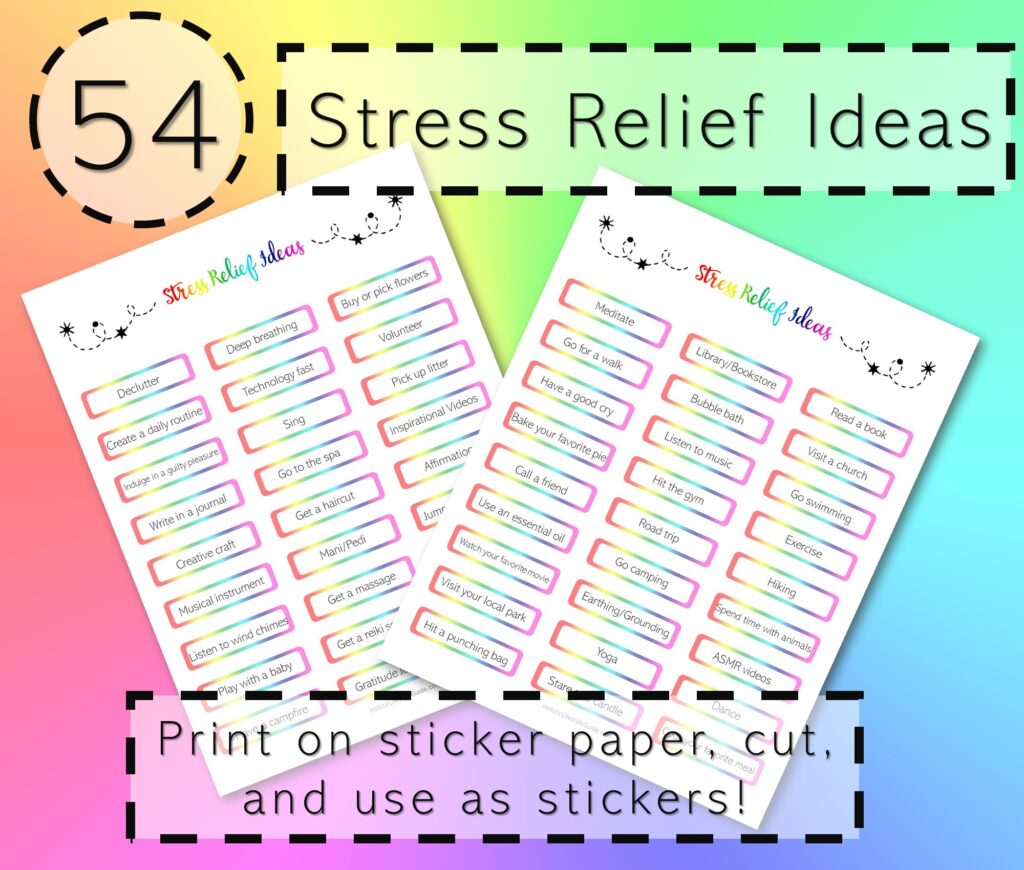 54 stress relief ideas